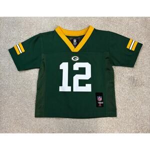 NWOT NFL Team Apparel Green Bay Packers Aaron Rogers #12 Jersey Size 18 Months